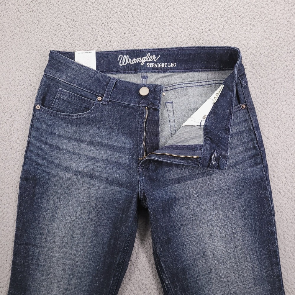WRANGLER Jeans Size 11/12 Straight Leg Mid Rise Blue Denim 31x32 NEW - Picture 6 of 16